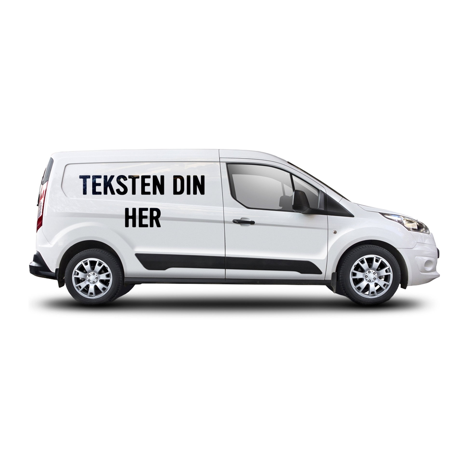Selvklebende bokstaver og tall til bil